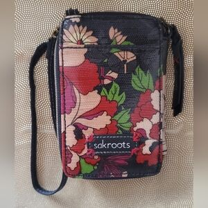 🎁FREE with a purchase - Sakroots Floral wristlet cellphone Bag